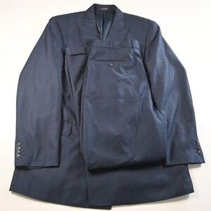 Irvine Park‎ 44R 36x32 Blue Double Breasted Mens Jacket Pants Suit